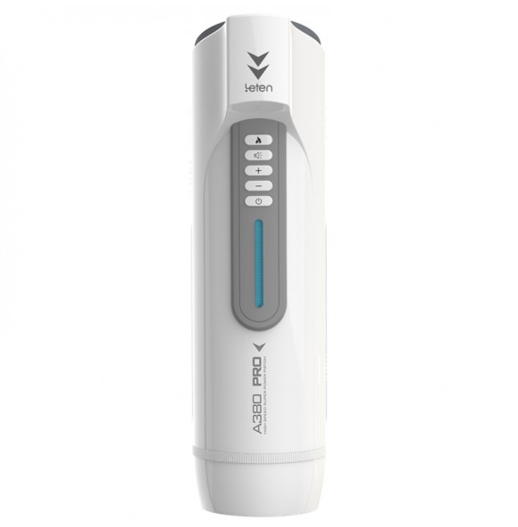 HK LETEN A380 PRO 3RD Generation High Speed Super Power Moaning Interactive Intelligent Heating Retractable Masturbator (Chargeable - White)
